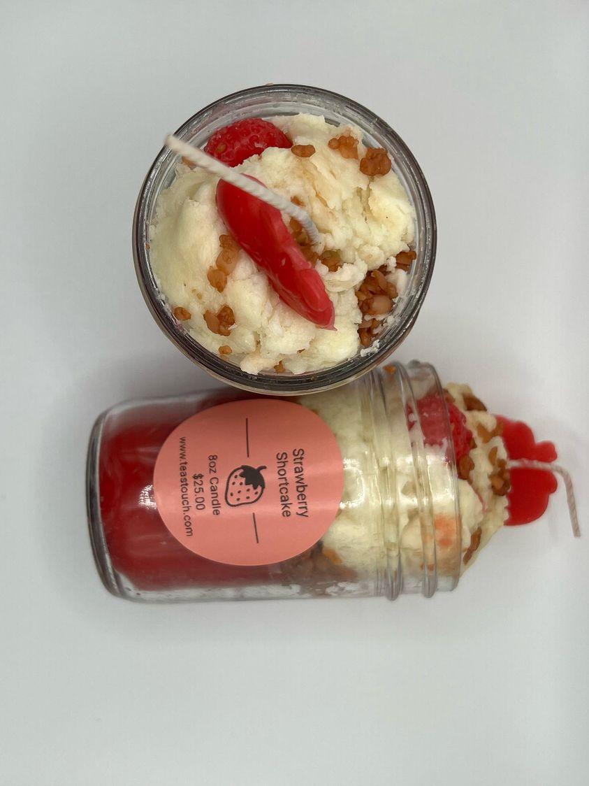 Strawberry Shortcake Dessert Candle